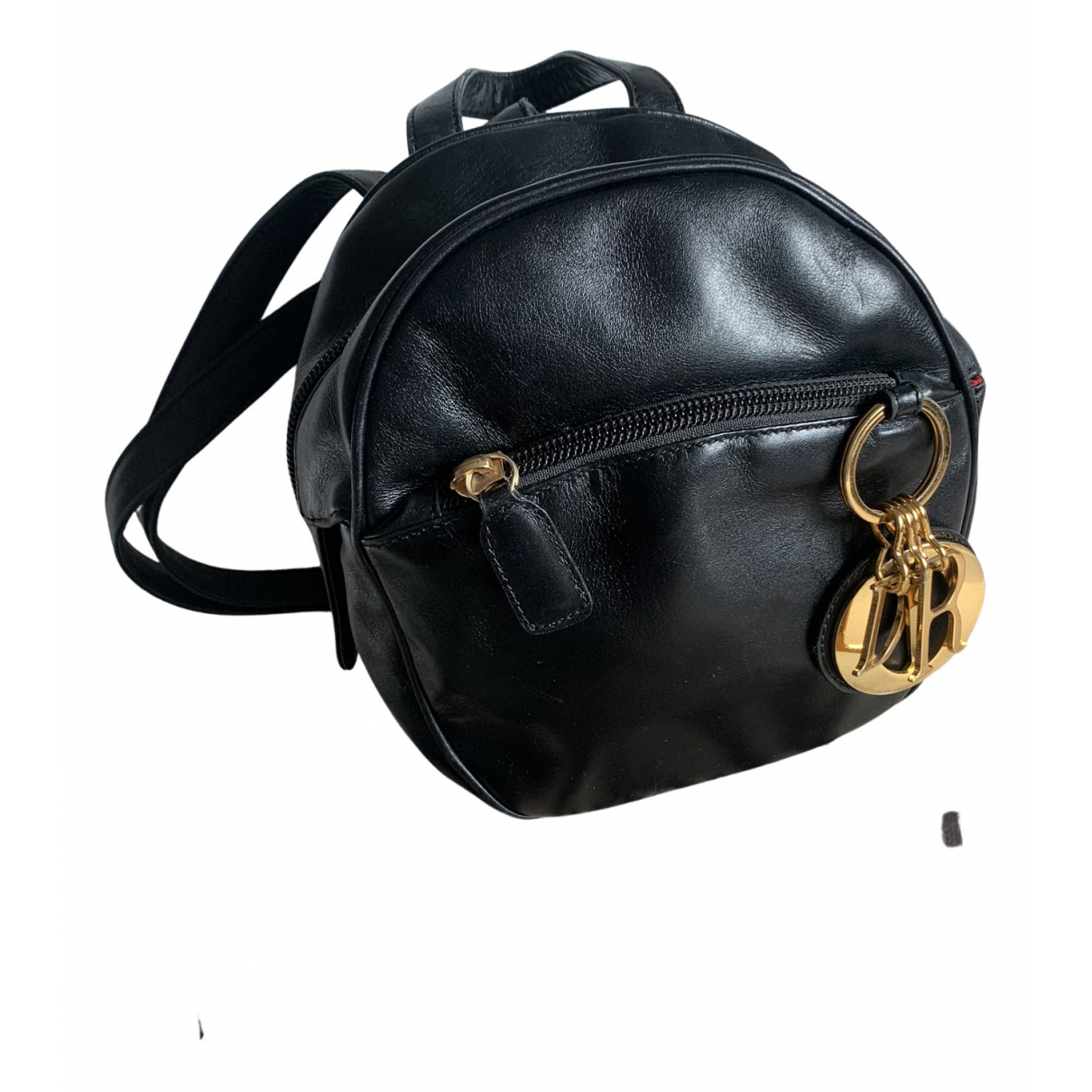 Leather backpack Dior Black in Leather 